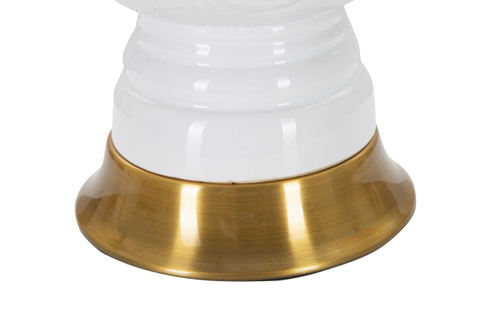 Stolová lampa King Mauro Ferretti, biela/zlatá