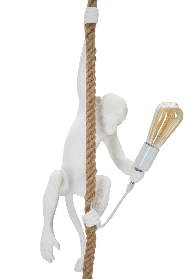 Dizajnová lampa Lampadario Monkey Bianco Mauro Ferretti, biela