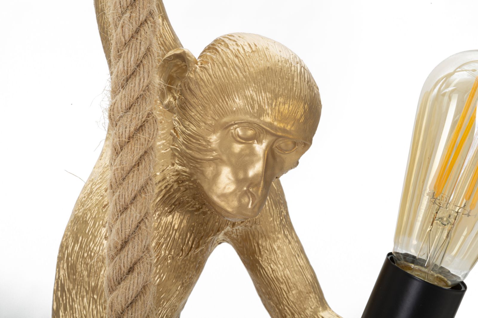 Dizajnová lampa Lampadario Monkey Oro Mauro Ferretti, zlatá