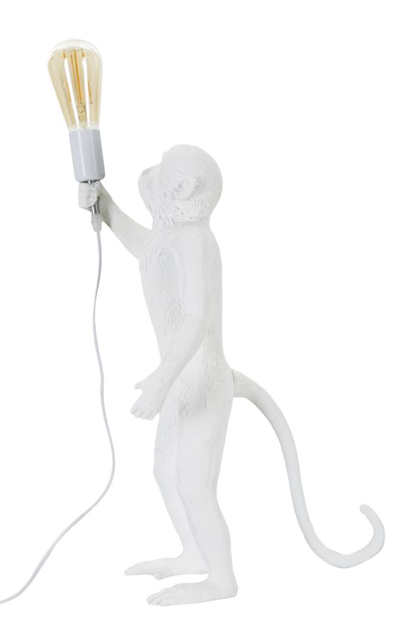 Stolová lampa Monkey Bianco Mauro Ferretti, biela