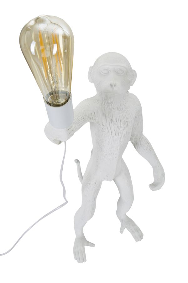Stolová lampa Monkey Bianco Mauro Ferretti, biela