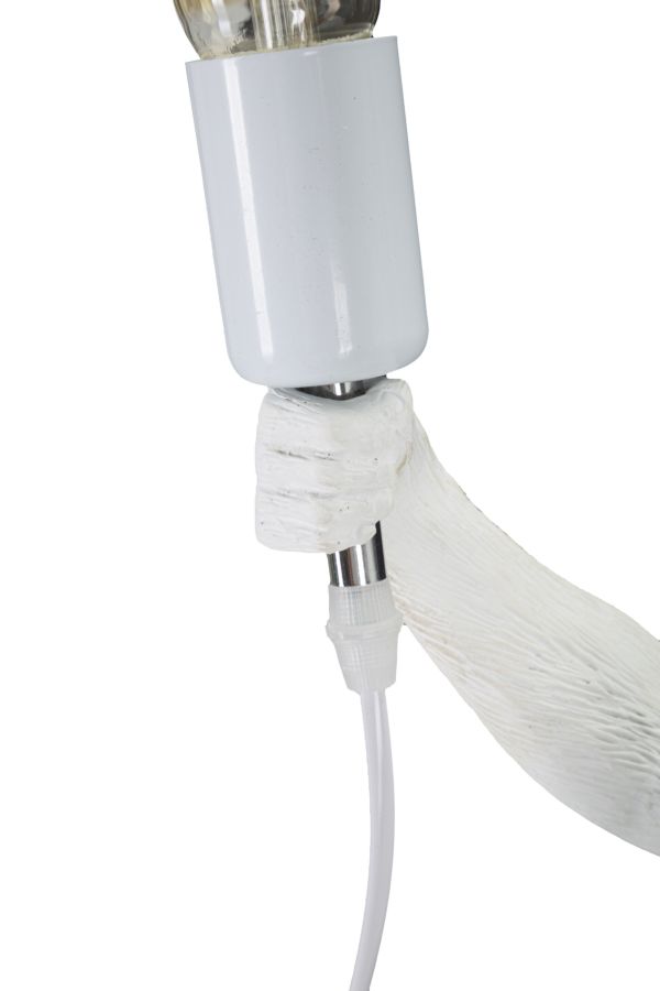 Stolová lampa Monkey Bianco Mauro Ferretti, biela