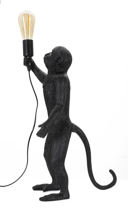 Stolová lampa Monkey Nero Mauro Ferretti, čierna