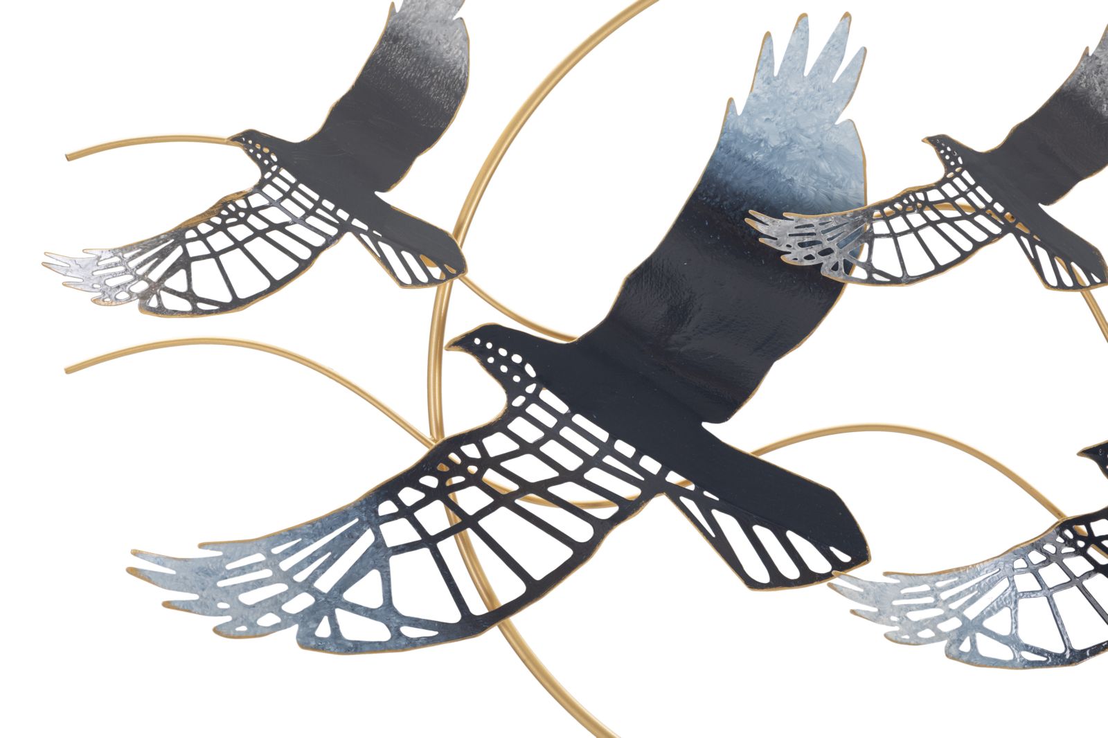 Dekoratívny panel Bird Mauro Ferretti, zlatý/modrý