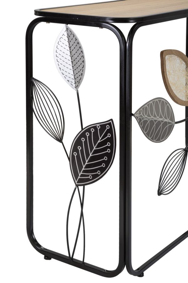 Dekoratívny stolík Console Autumn Mauro Ferretti, čierny