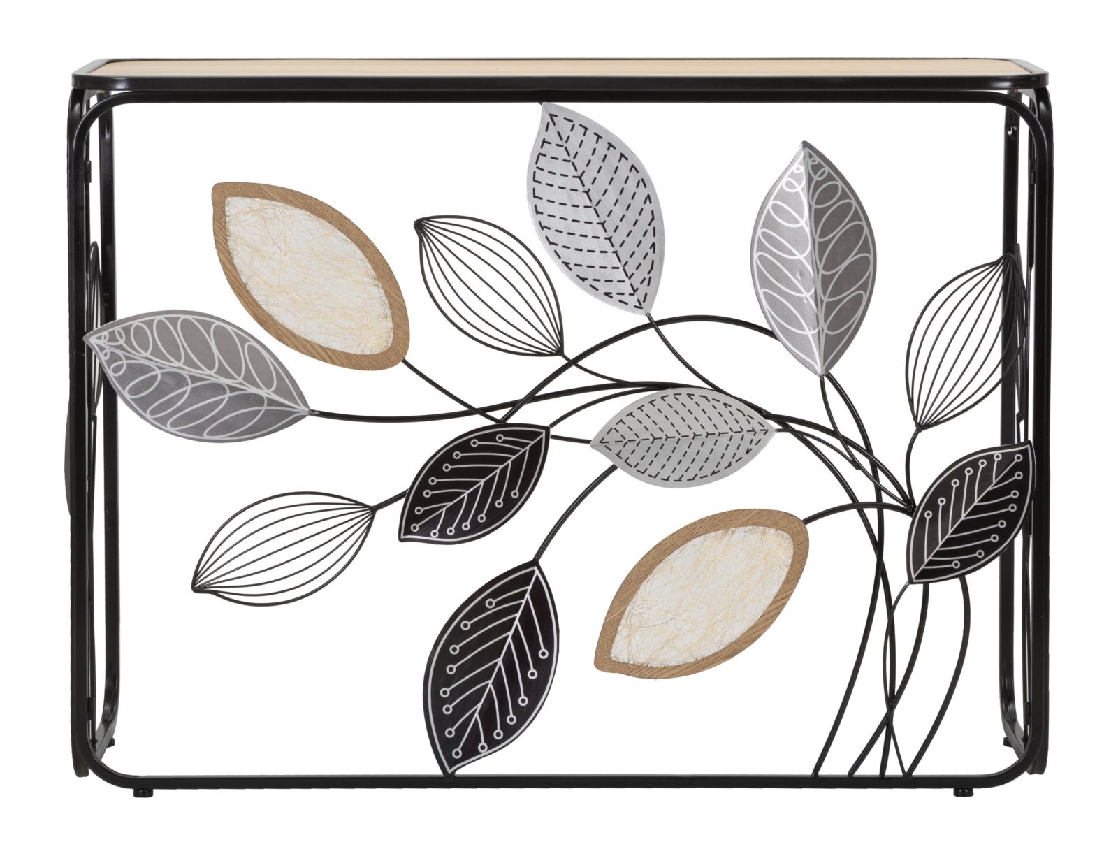 Dekoratívny stolík Console Autumn Mauro Ferretti, čierny