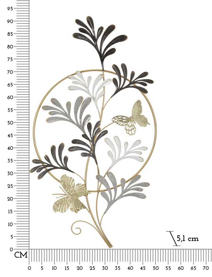 Dekoratívny panel Lixy Mauro Ferretti, zlatý/čierny