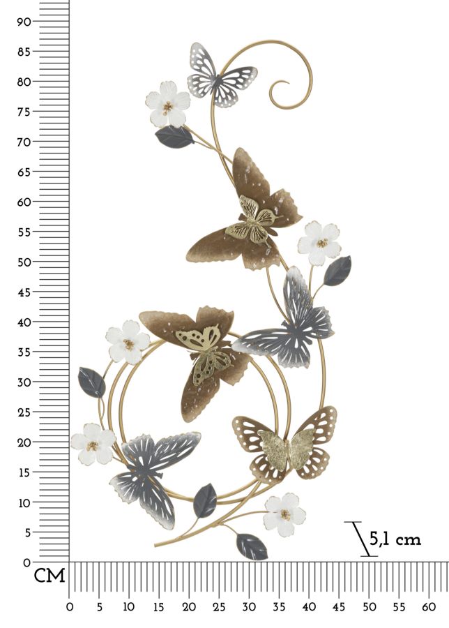 Dekoratívny panel Delis Mauro Ferretti, zlatý