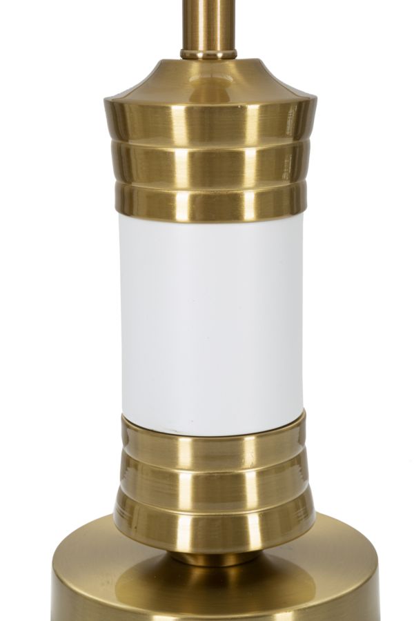 Stolová lampa Whity Mauro Ferretti, biela/zlatá