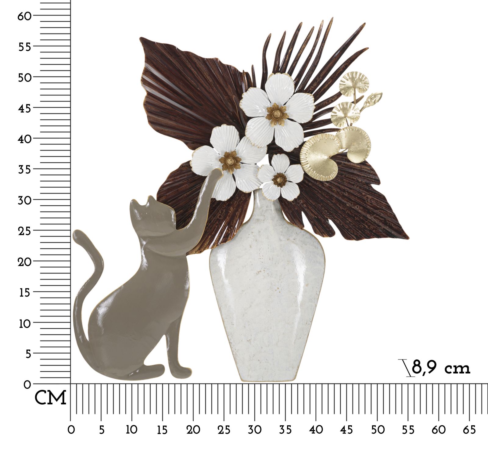 Dekoratívny panel Cat Mauro Ferretti, biely/červený