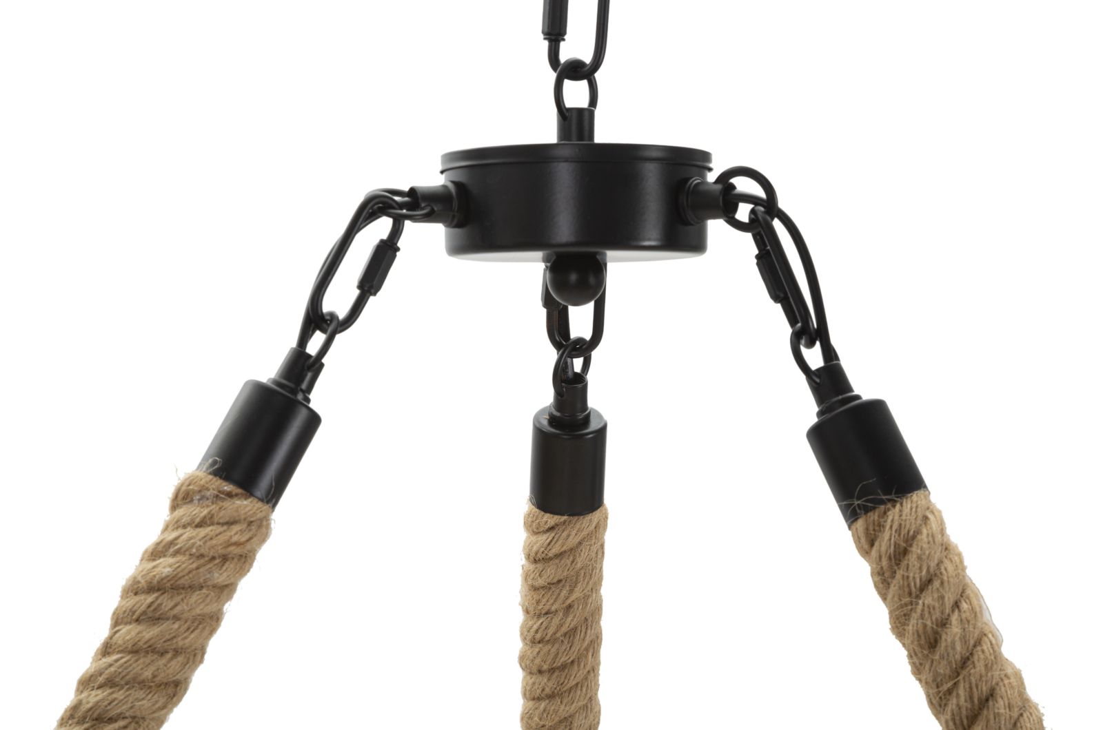 Dizajnová lampa Lampadario Rope Circle Mauro Ferretti, drevo