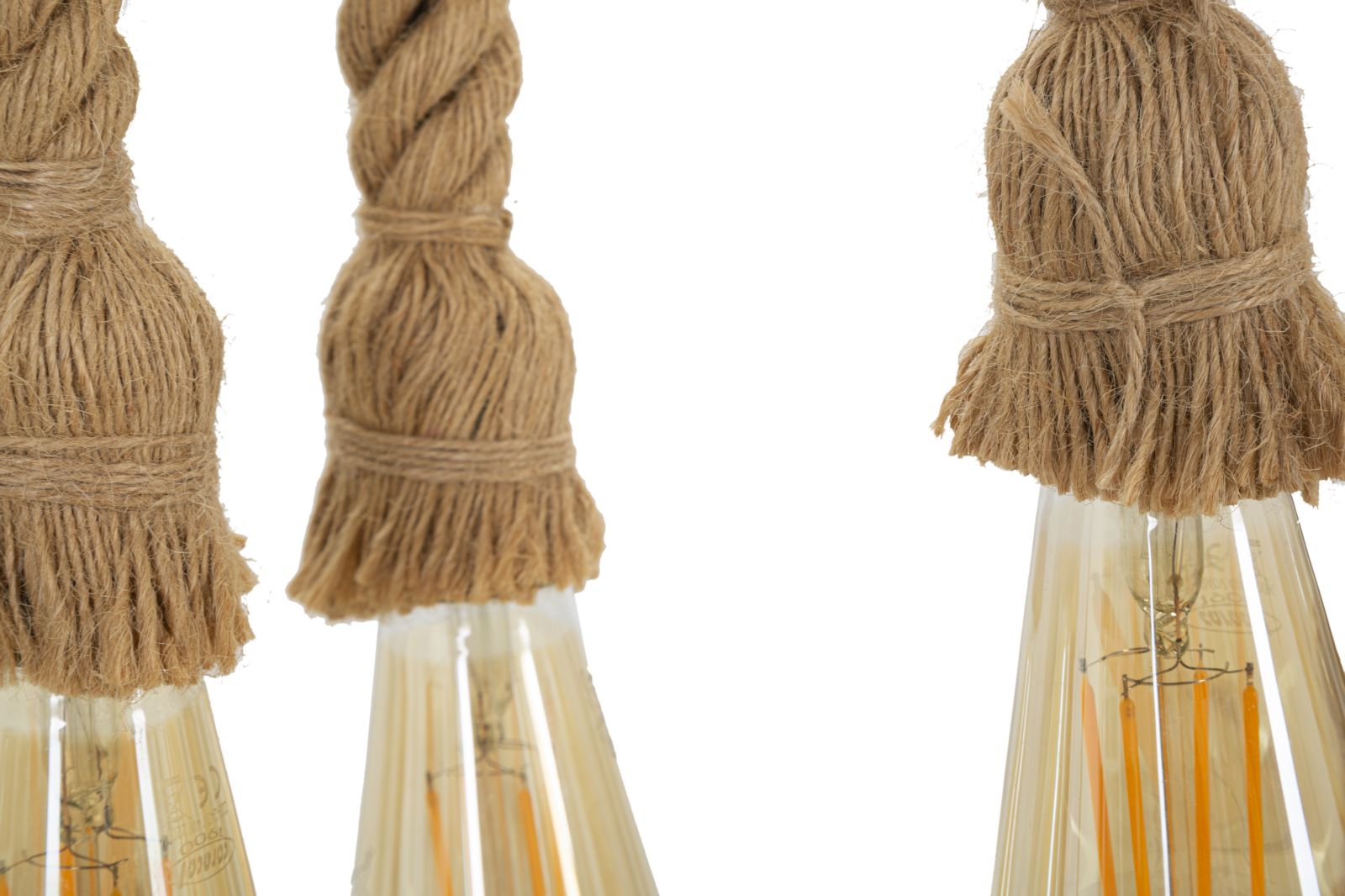 Dizajnová lampa Lampadario Bamboo Rope Mauro Ferretti, drevo