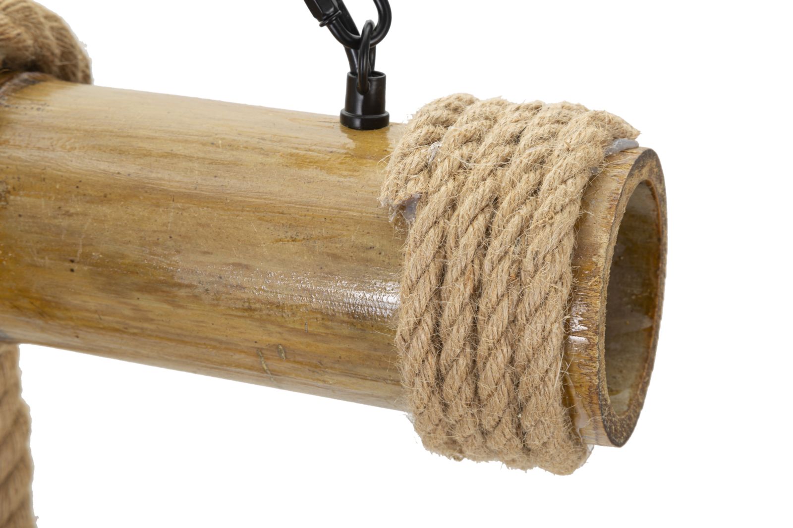 Dizajnová lampa Lampadario Bamboo Rope Mauro Ferretti, drevo