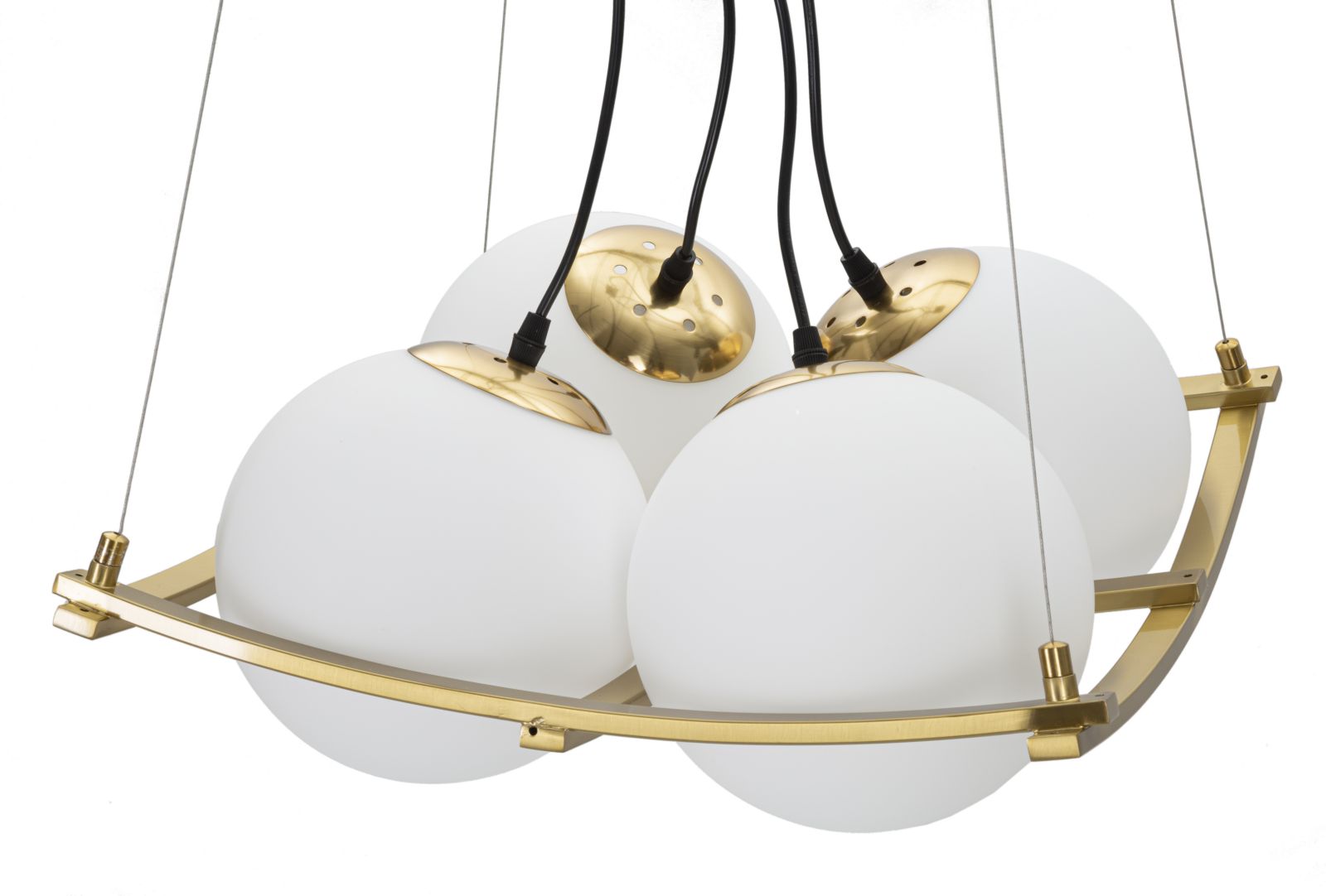Dizajnová lampa Lampadario Japan Square Mauro Ferretti, zlatá