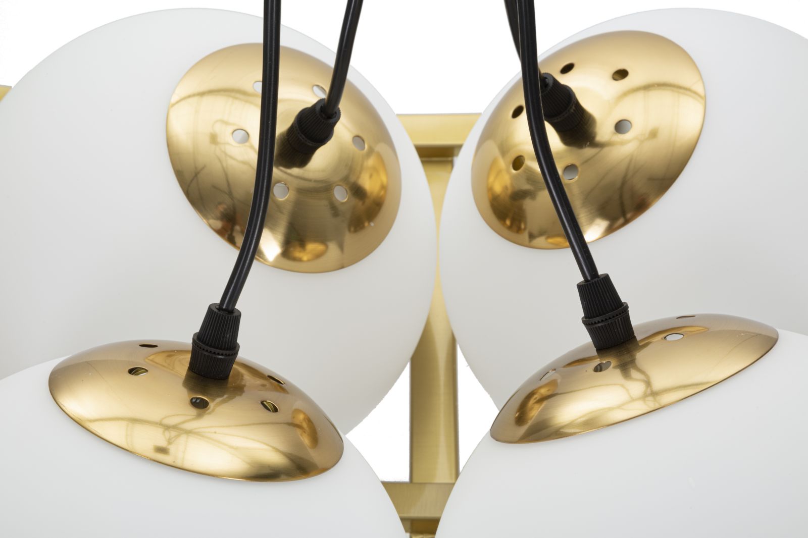 Dizajnová lampa Lampadario Japan Square Mauro Ferretti, zlatá