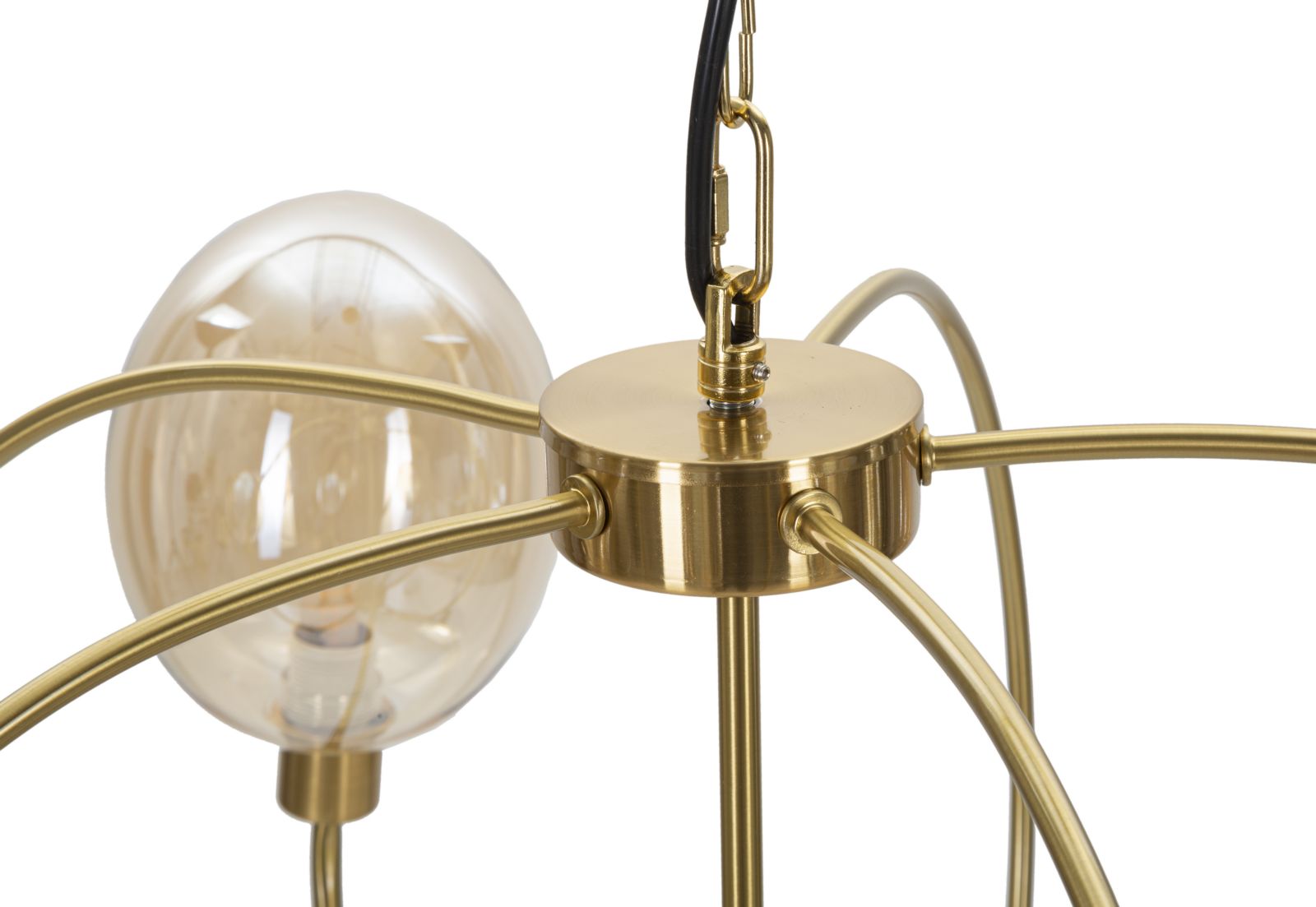 Dizajnová lampa Lampadario Vienna Mauro Ferretti, zlatá