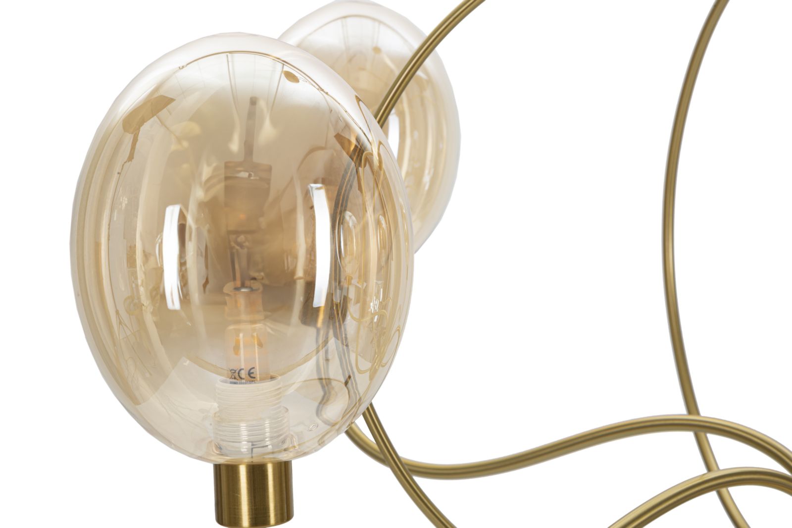 Dizajnová lampa Lampadario Vienna Mauro Ferretti, zlatá
