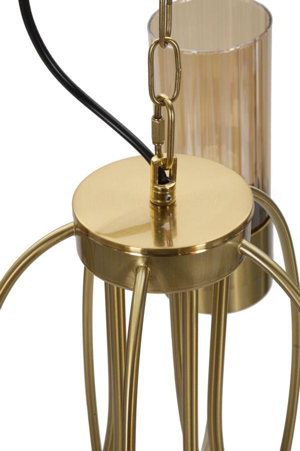 Dizajnová lampa Lampadario Versailles Luci Mauro Ferretti, zlatá