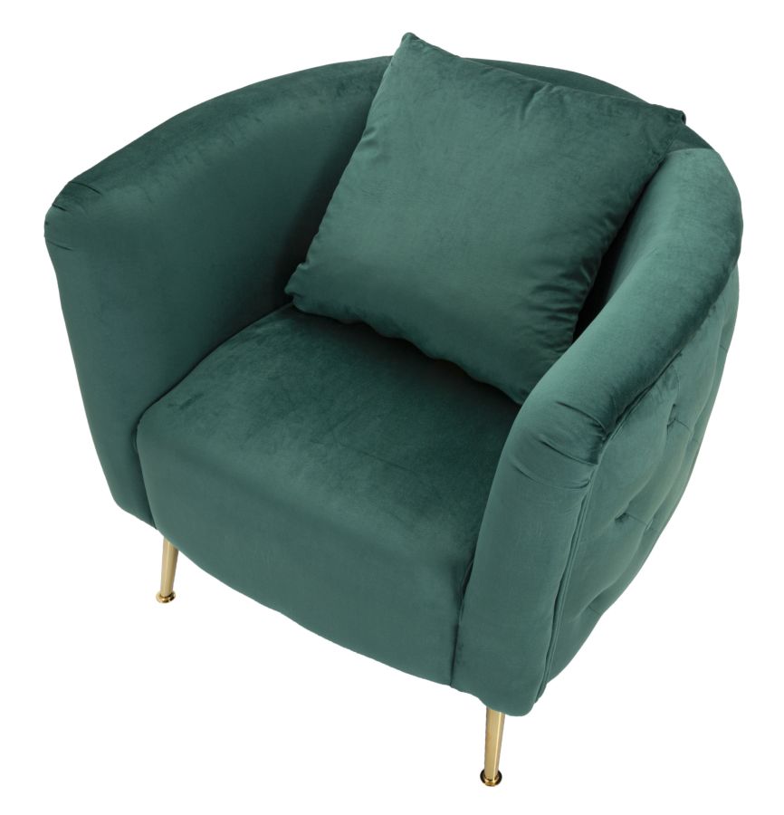 Kreslo Poltrona Bucarest Verde Mauro Ferretti 76×74×73 cm