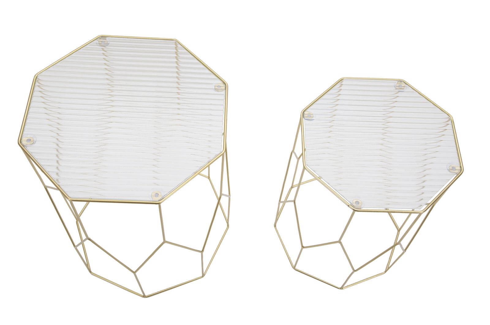 Dekoratívny doplnok Tavolinetti New Glass Mauro Ferretti Ø 37×47-31×42 cm