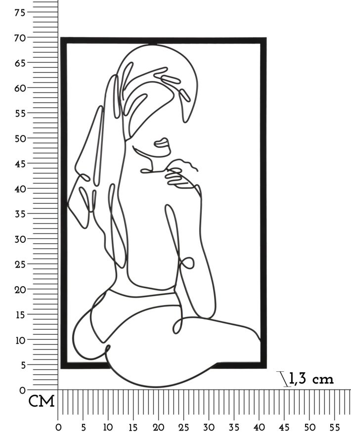 Dekoratívny panel Towel Mauro Ferretti, čierny
