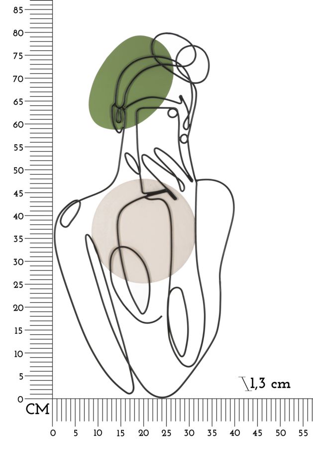 Dekoratívny panel Lady Color Mauro Ferretti, čierny/farebný
