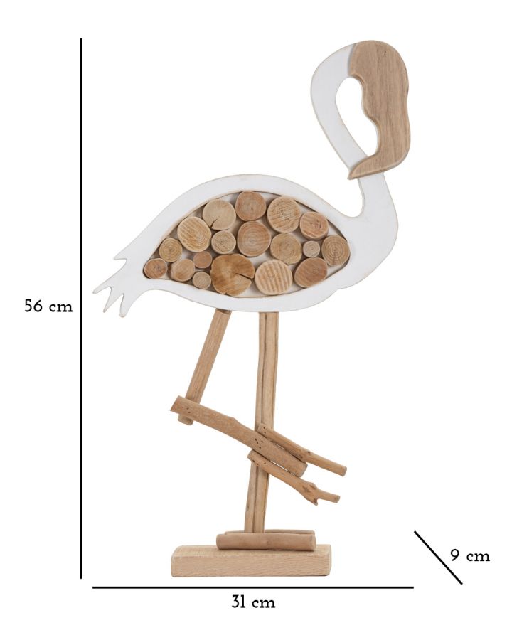 Dekoratívny doplnok Flamingo Nature Mauro Ferretti 31×9×56 cm