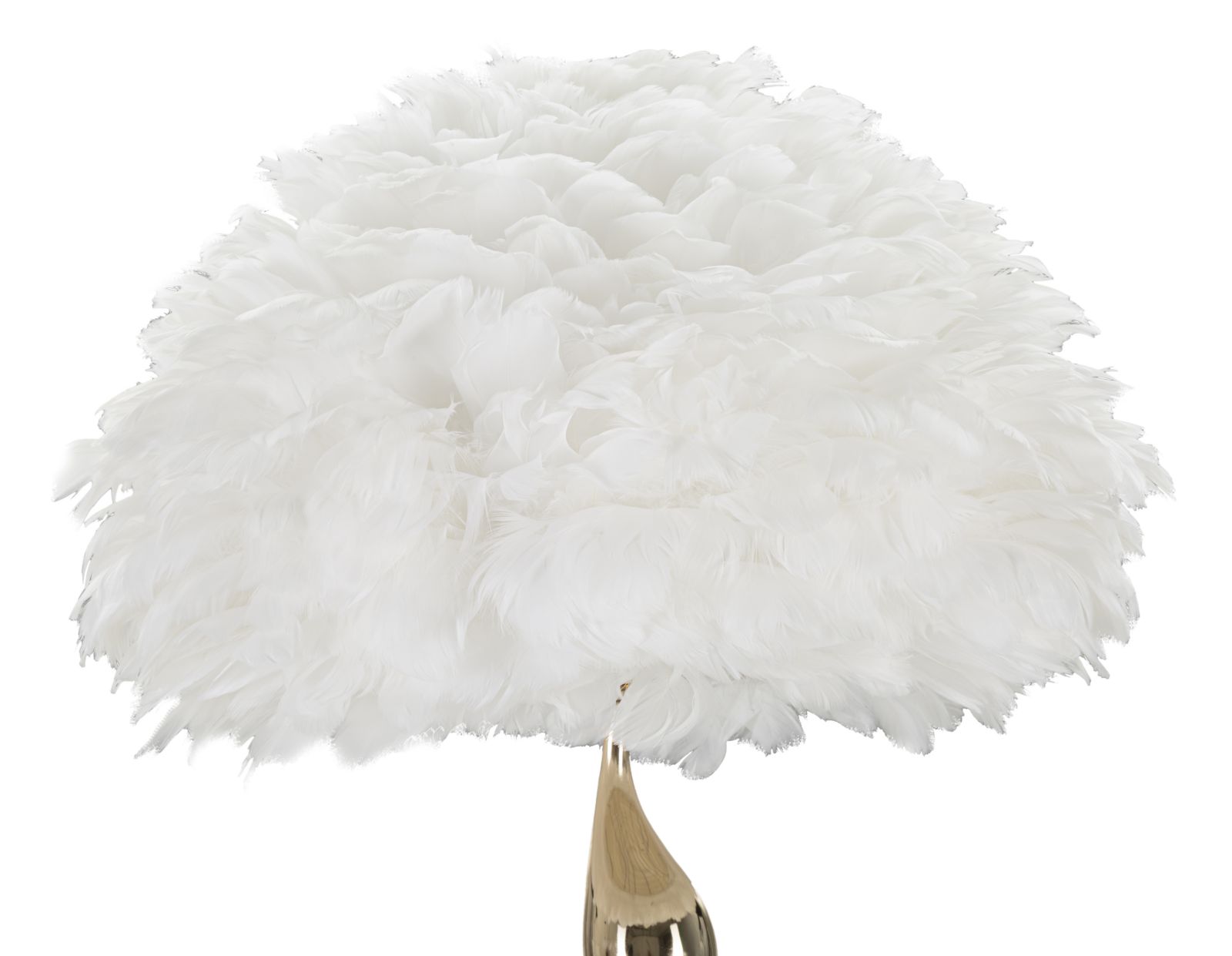 Stojanová lampa Slim Bianca Mauro Ferretti, biela/zlatá