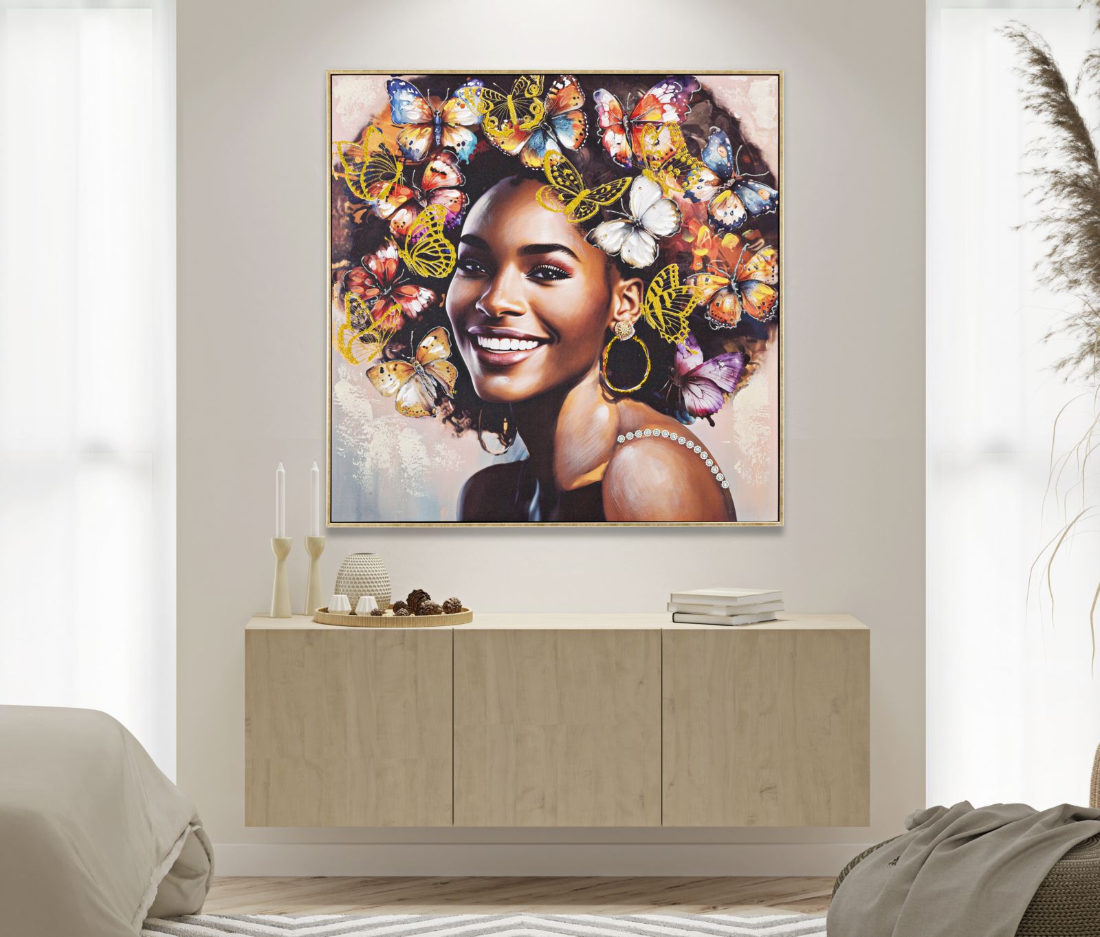 Dekoratívny doplnok Dipinto Su Tela Mauro Ferretti 82×4,5×82 cm