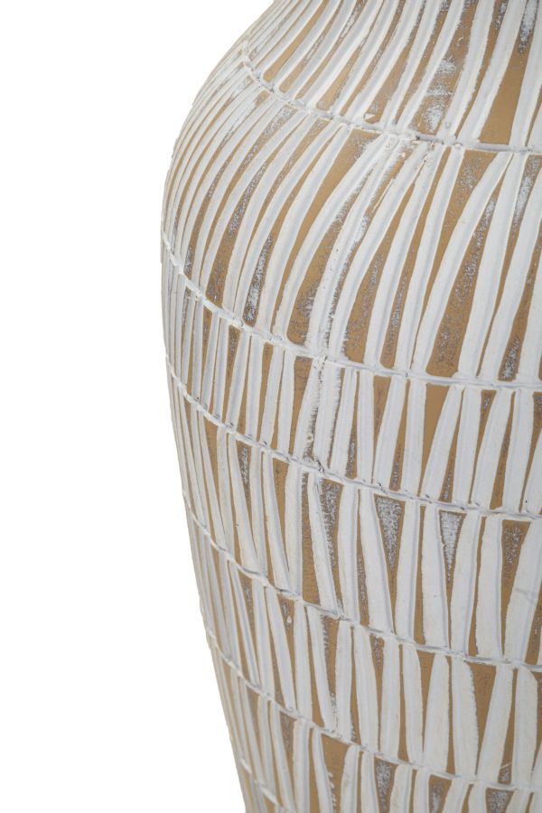 Dekoratívna váza Stiky Mauro Ferretti, biela/béžová
