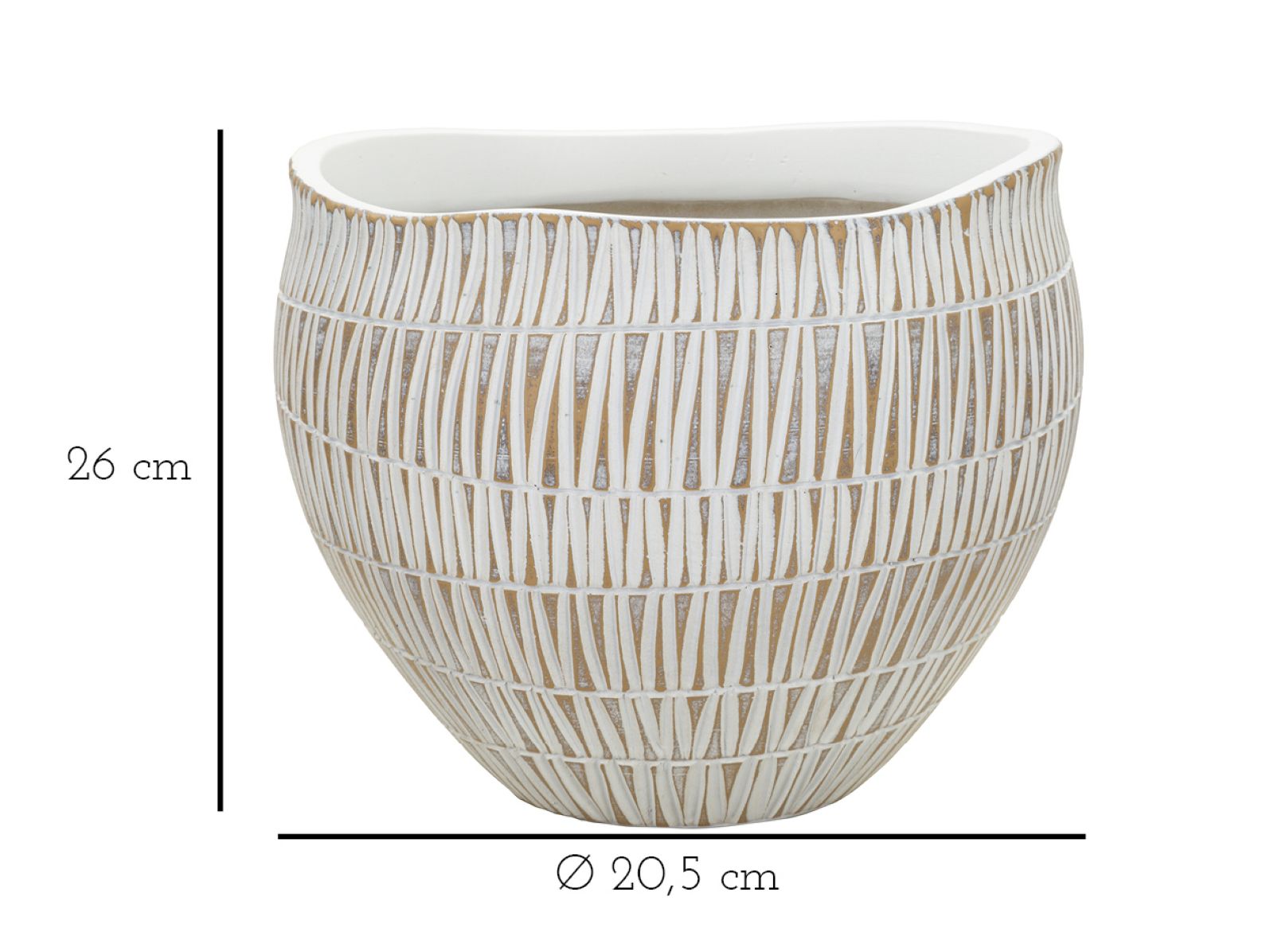 Dekoratívny doplnok Cachepot Stiky Mauro Ferretti Ø 26×20,5 cm