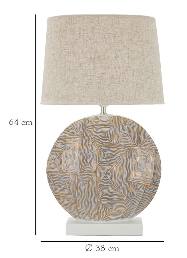 Stolová lampa Eclips Mauro Ferretti, zlatá