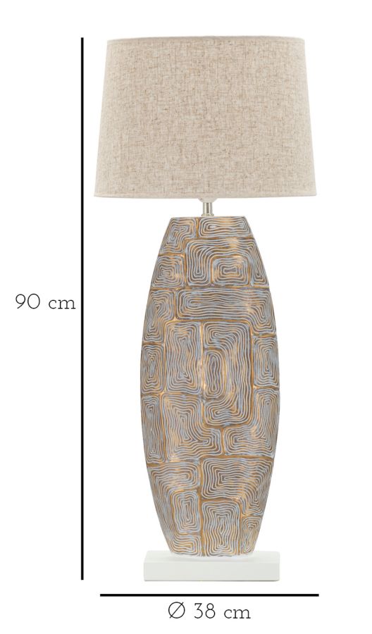 Stolová lampa Eclips Tower Mauro Ferretti, zlatá