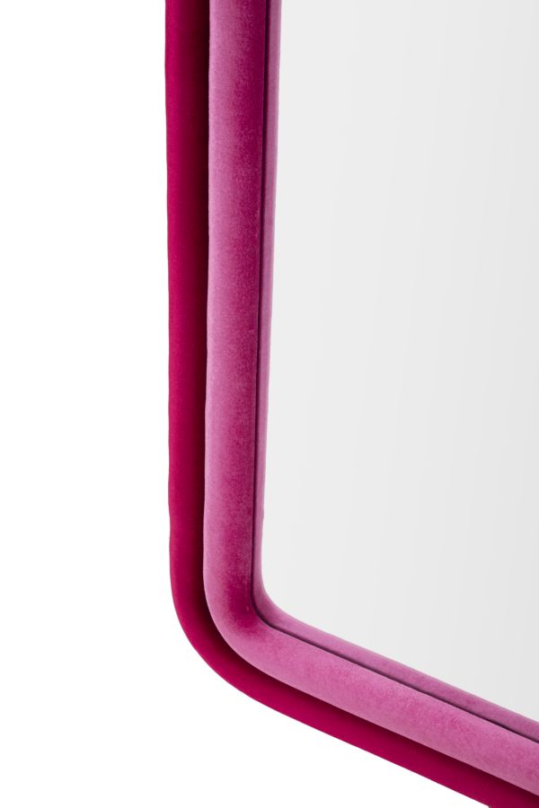 Zrkadlo Cloe Velluto Fucsia Mauro Ferretti, ružové