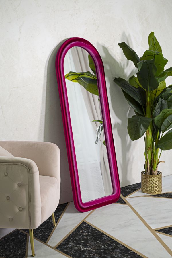 Zrkadlo Cloe Velluto Fucsia Mauro Ferretti, ružové