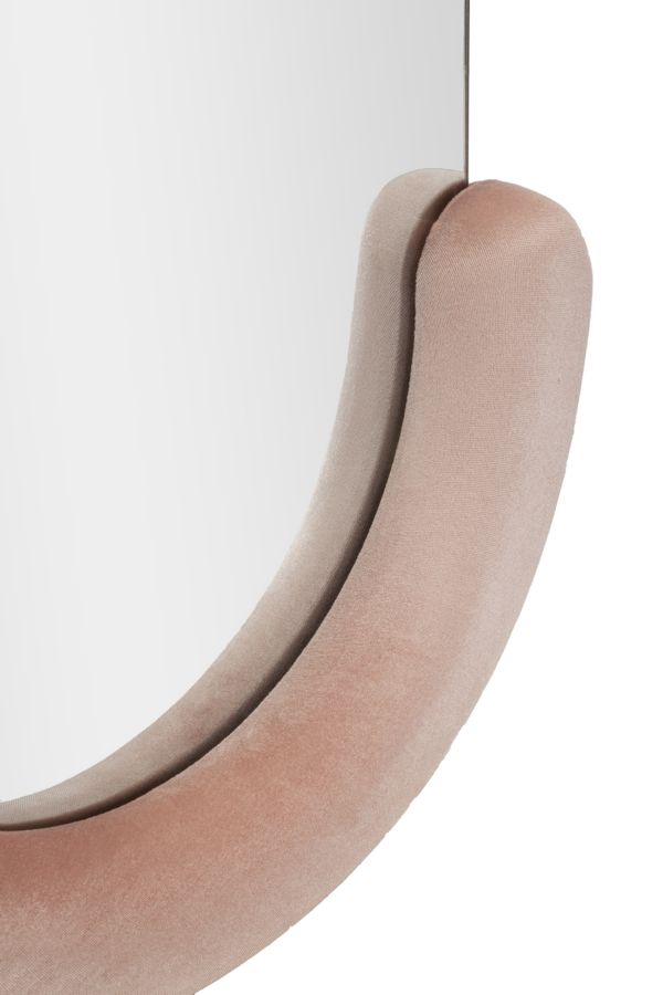 Zrkadlo Chantal Velluto Rosa Mauro Ferretti, ružové