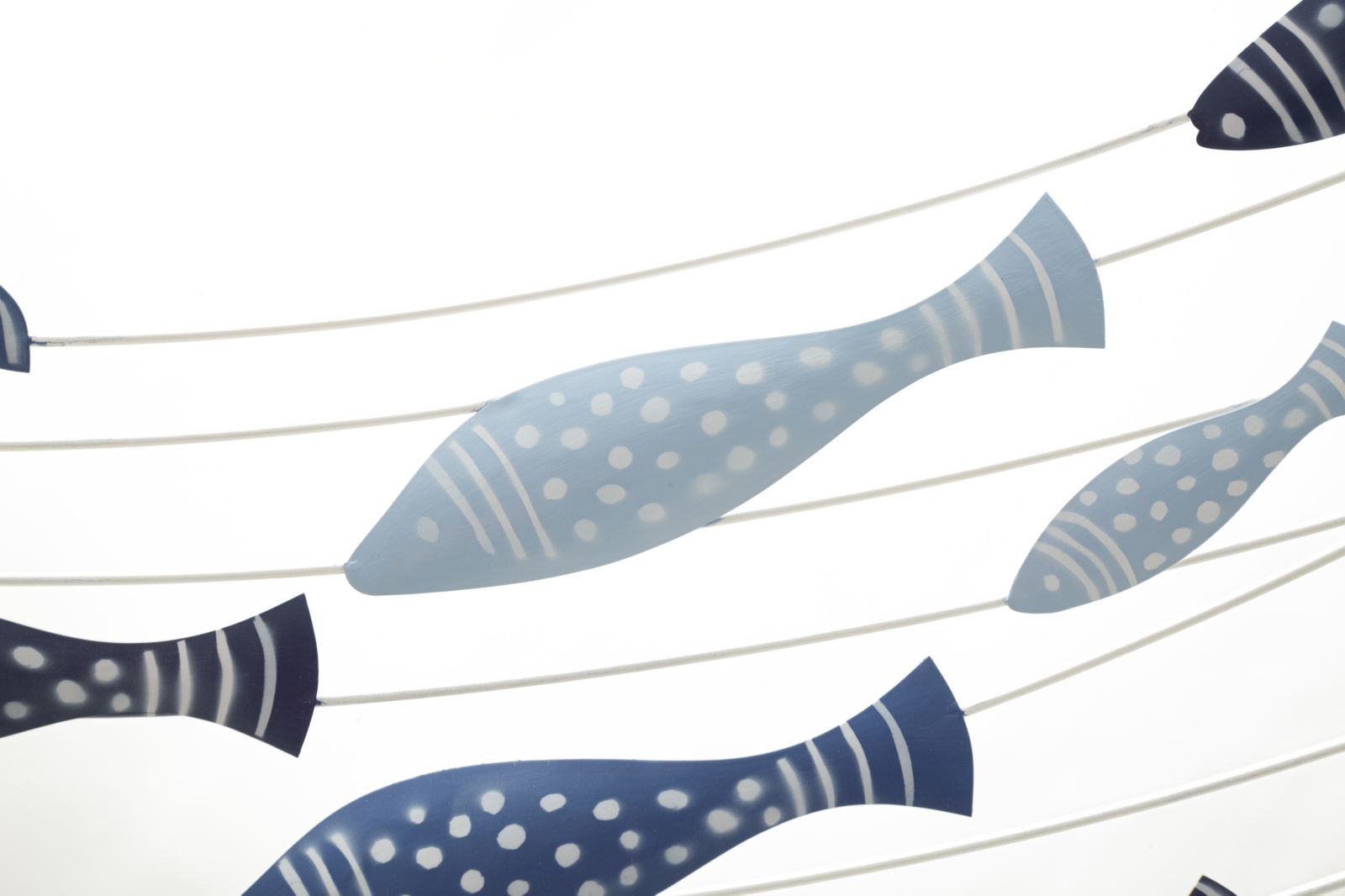 Dekoratívny panel Pesci Mauro Ferretti, strieborný/modrý