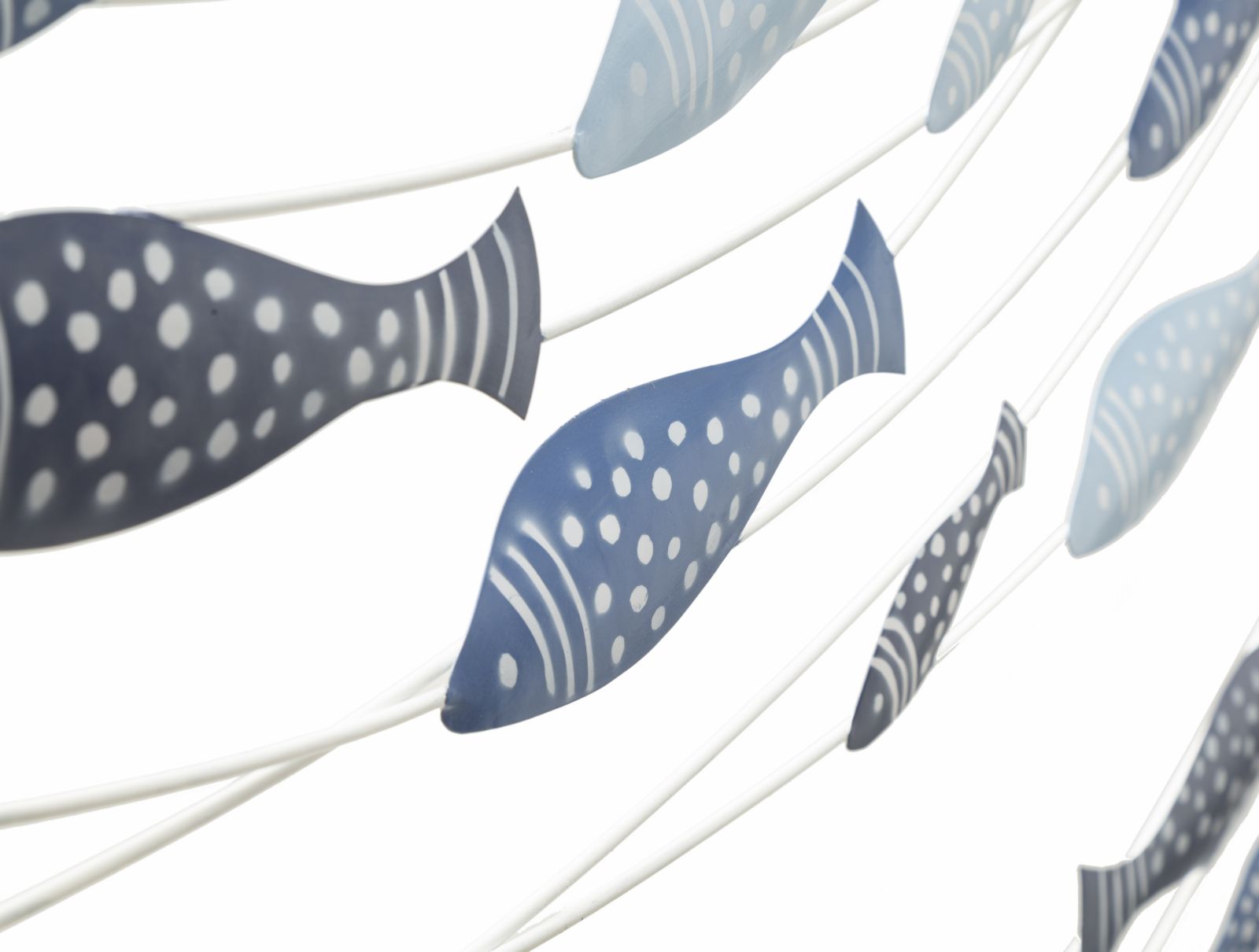 Dekoratívny panel Pesci Mauro Ferretti, strieborný/modrý