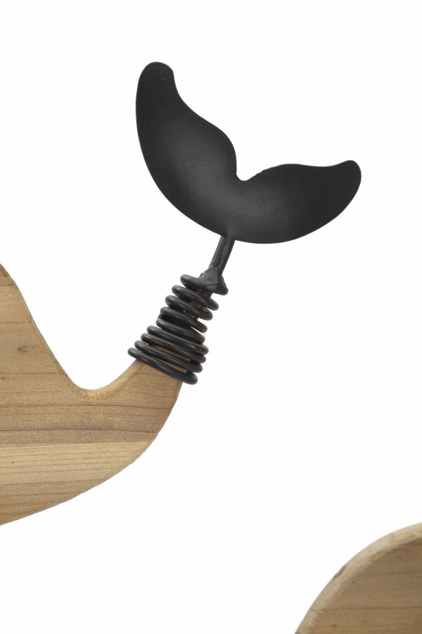 Dekoratívny panel Balene Mauro Ferretti, čierny/drevo