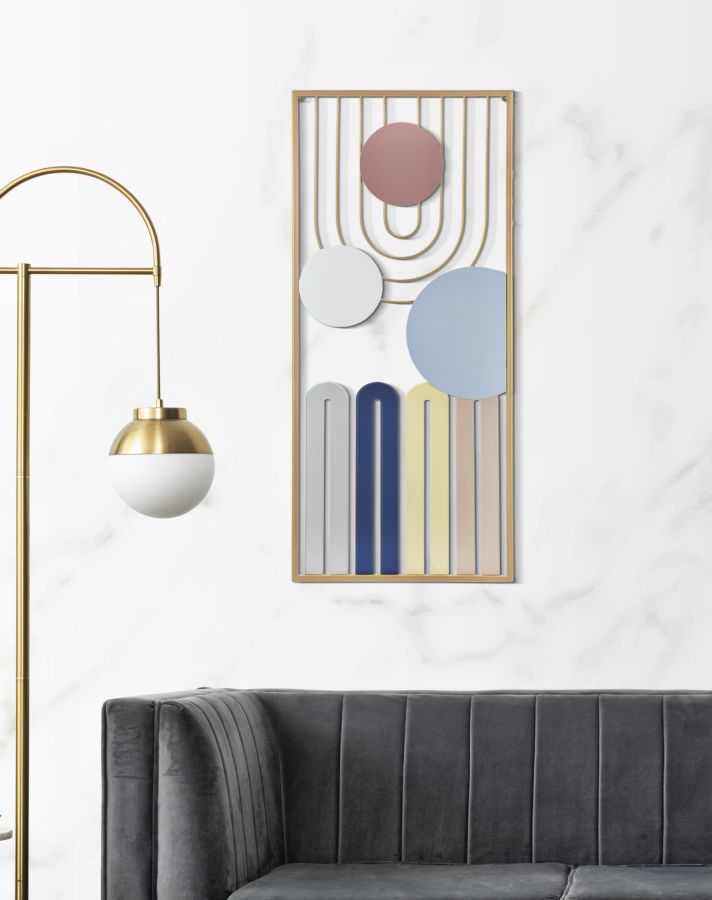 Dekoratívny panel Colorful Mauro Ferretti, zlatý/farebný