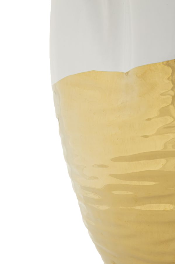 Dekoratívna váza Lux Mauro Ferretti, zlatá/biela