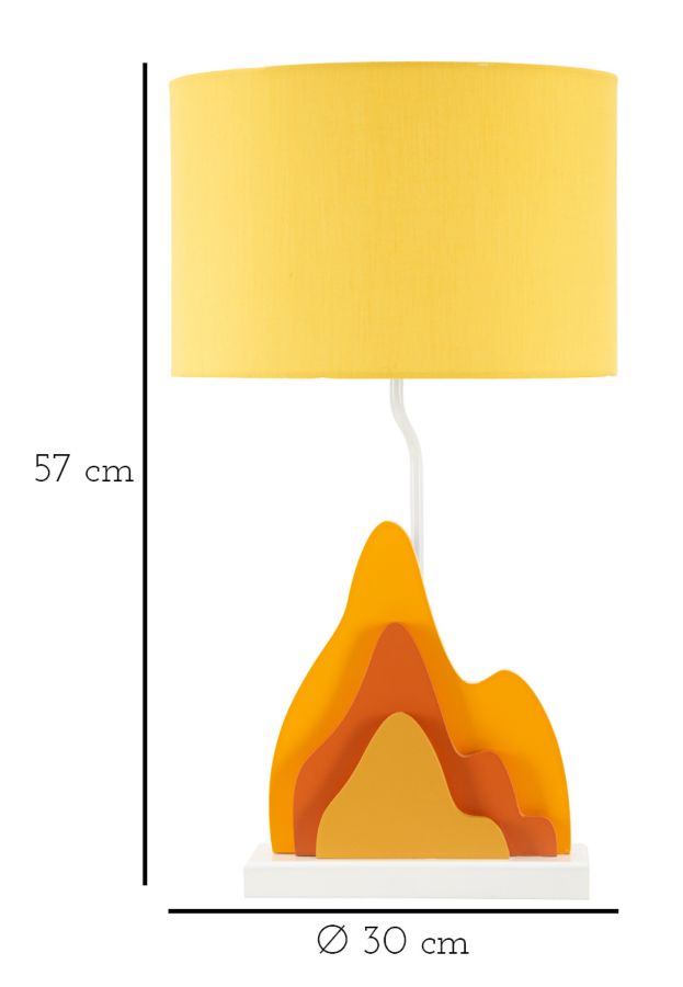 Stolová lampa Color Mauro Ferretti, žltá/oranžová