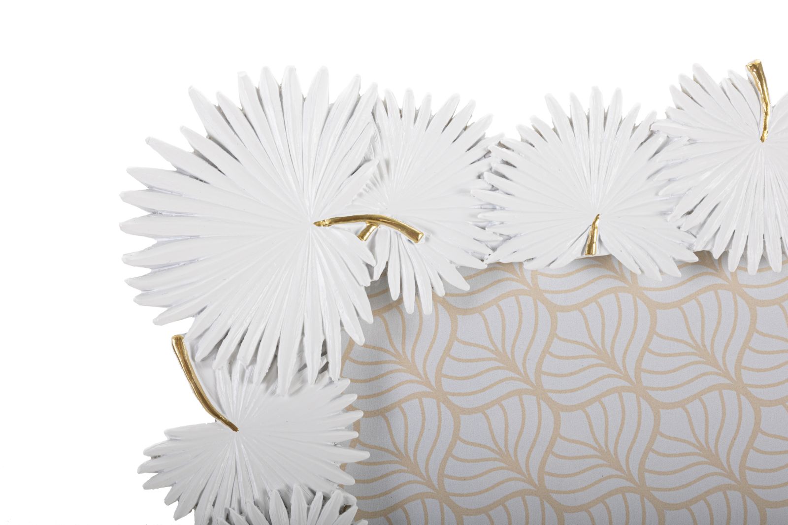 Fotorám Cornice Palm Leaf, biely/zlatý