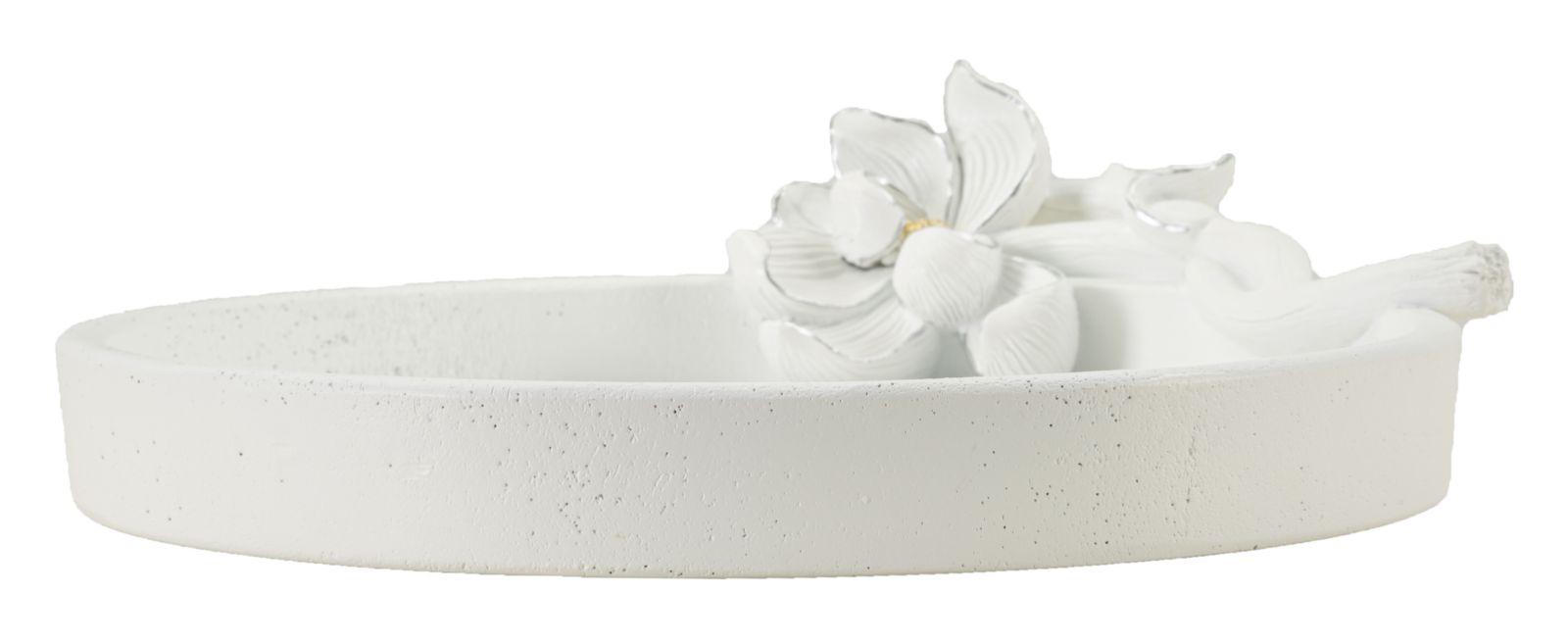 Dekoratívny podnos S Tasche Magnolia Mauro Ferretti, biely