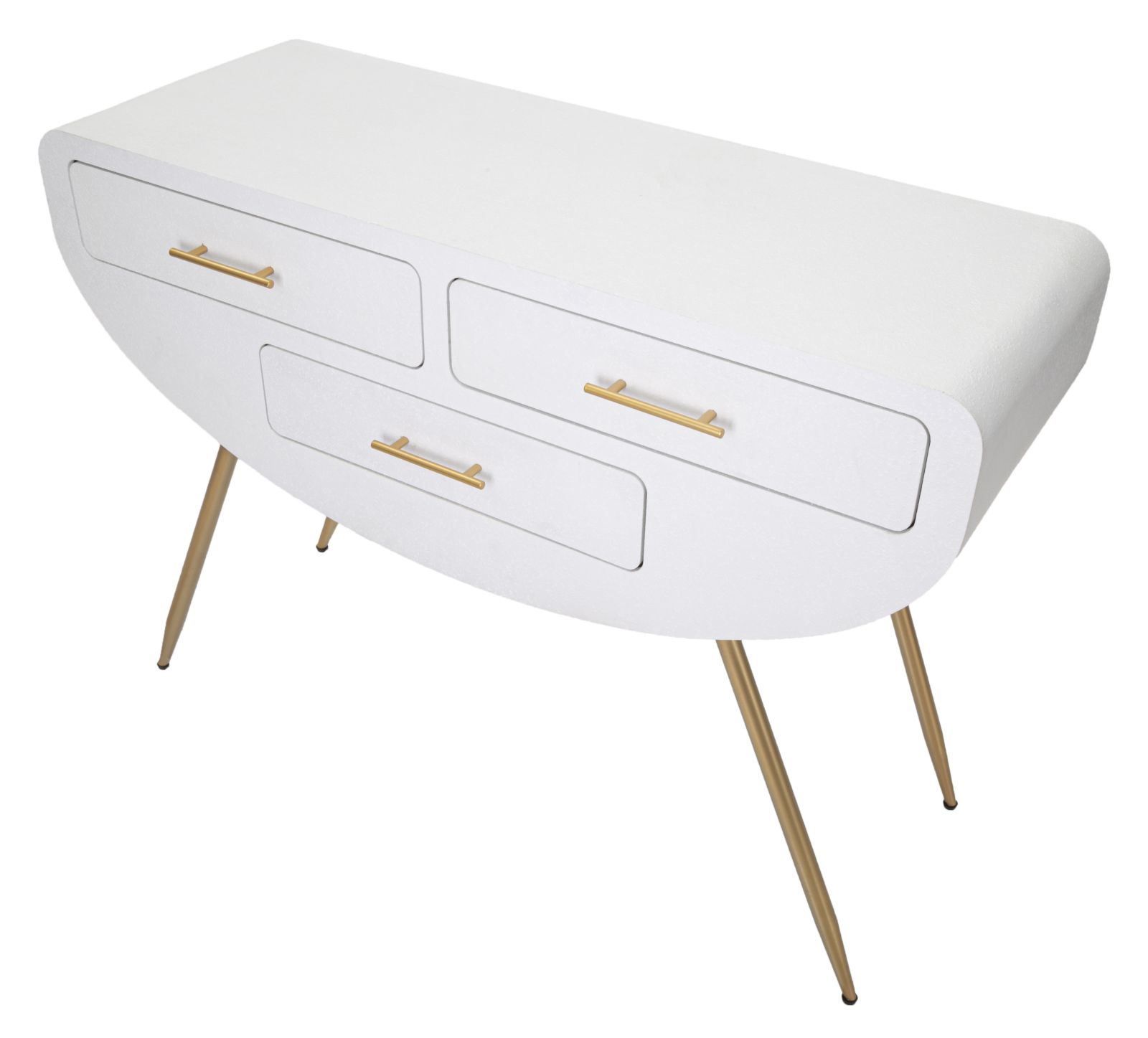 Dekoratívny stolík Console Venus Mauro Ferretti, biely/zlatý