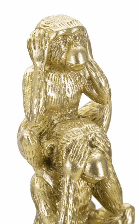 Dekoratívny doplnok Scimmie Tower Mauro Ferretti Ø 10,5×30 MIN 2 cm