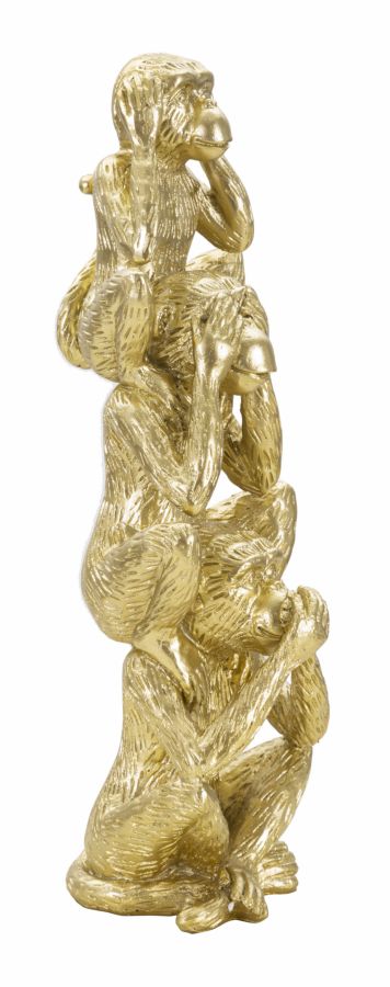 Dekoratívny doplnok Scimmie Tower Mauro Ferretti Ø 10,5×30 MIN 2 cm