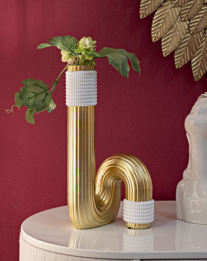 Dekoratívna váza Bann Big Mauro Ferretti, zlatá