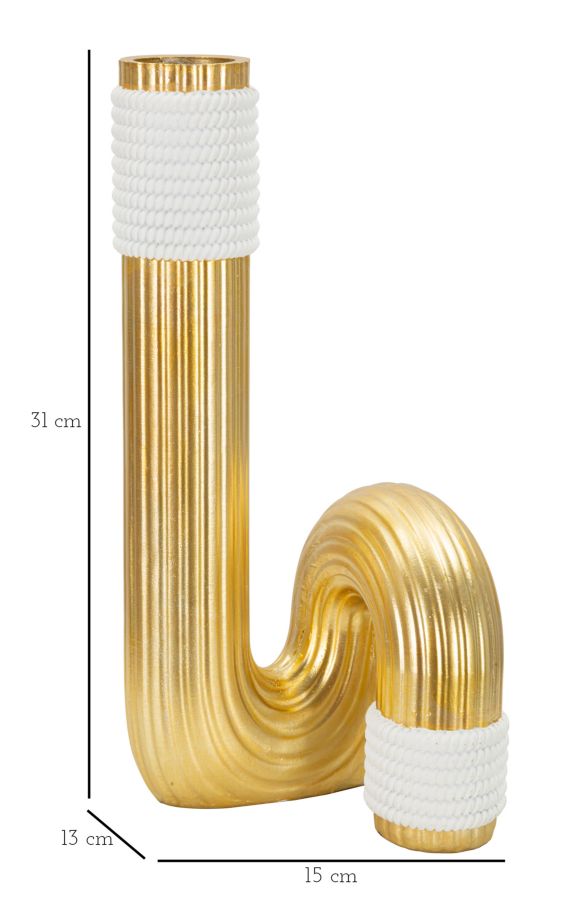 Dekoratívna váza Bann Big Mauro Ferretti, zlatá