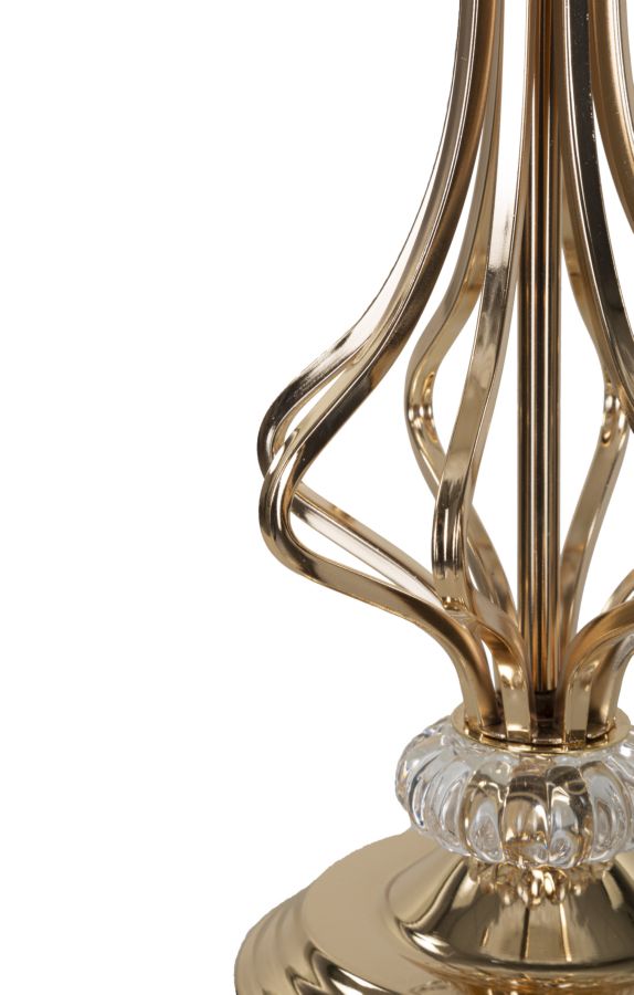 Stolová lampa Tarty Bianca Mauro Ferretti, biela/zlatá